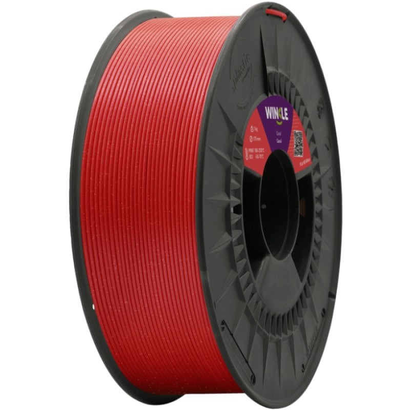 Пластик (Filament) WINKLE PLA HD 1кг, 1.75мм, блискучий, кораловий