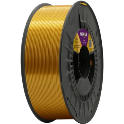Пластик (Filament) WINKLE PLA SILK 1кг, 1.75мм, королівське золото