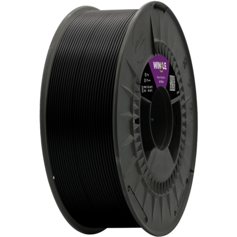 Пластик (Filament) WINKLE PETG 1кг, 1.75мм, чорний