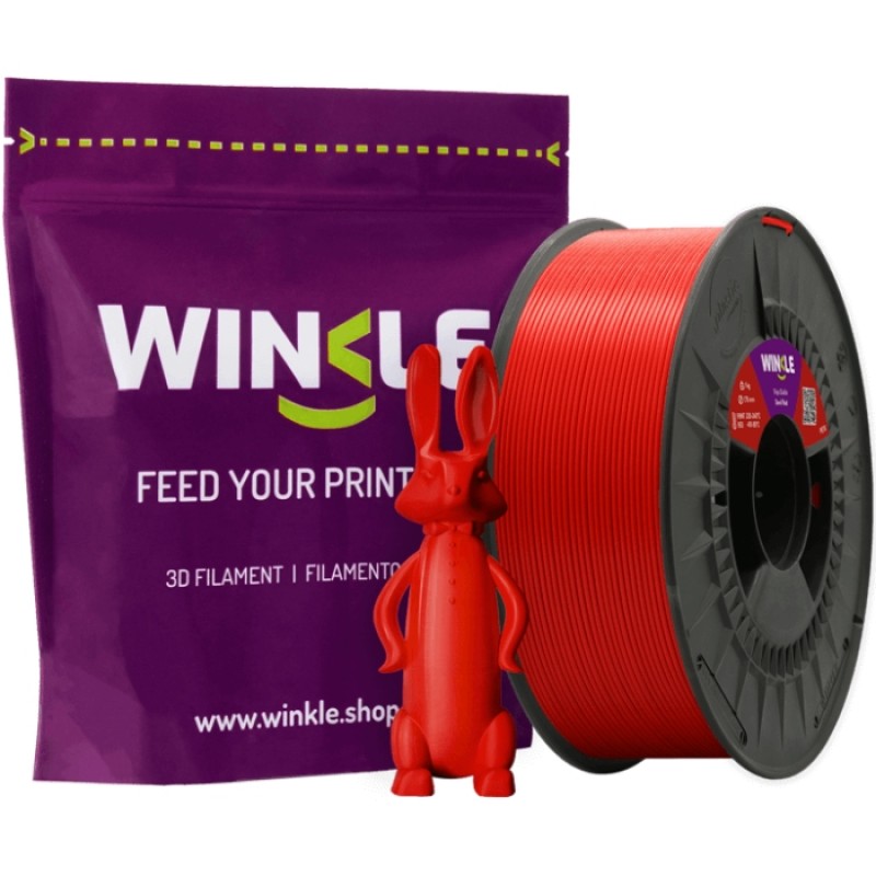 Пластик (Filament) WINKLE PETG 1кг, 1.75мм, пекельно-червоний Пластик (Filament) WINKLE PETG 1кг, 1.75мм, пекельно-червоний