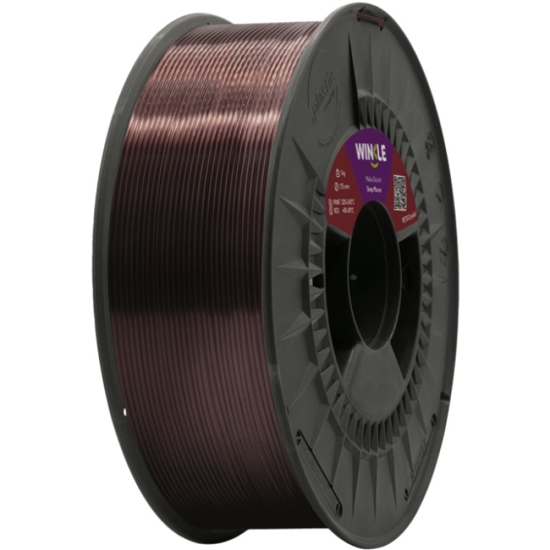 Пластик (Filament) WINKLE PETG CRYSTAL 1кг, 1.75мм, темно‑ліловий
