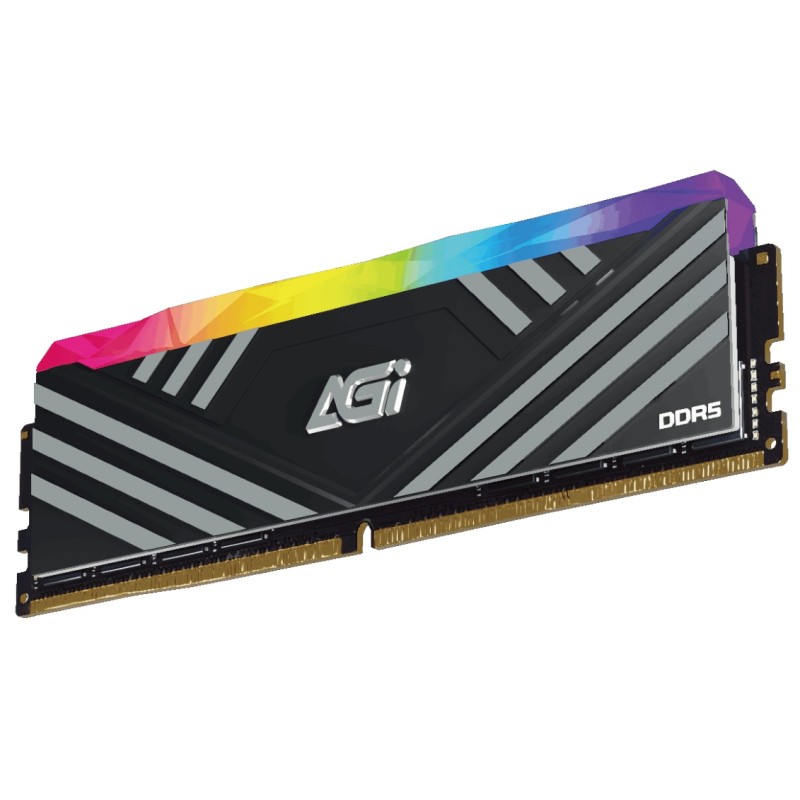 DDR5 32Gb 6000MHz (2*16Gb) AGI TURBOSPRINT Heatsink Black RGB Kit, Retail