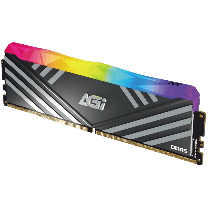 DDR5 32Gb 6000MHz (2*16Gb) AGI TURBOSPRINT Heatsink Black RGB Kit, Retail
