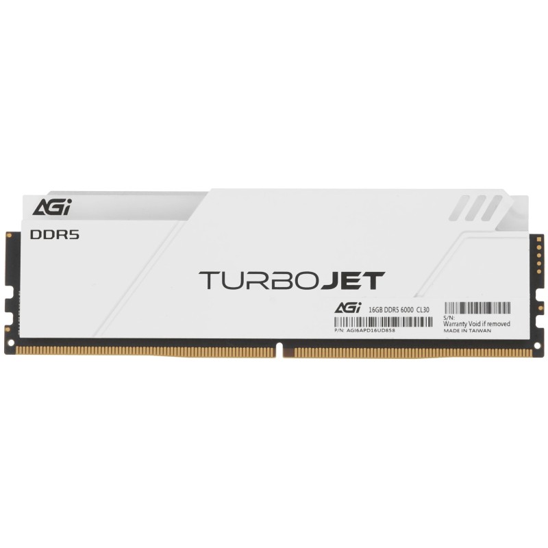 DDR5 16Gb 6000MHz AGI TURBOJET Heatsink White RGB, Retail