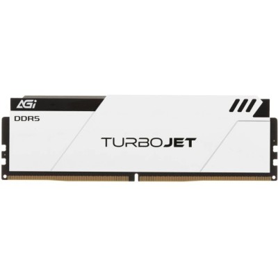 DDR5 16Gb 6000MHz AGI TURBOJET White Heatsink Black lightbar, Retail