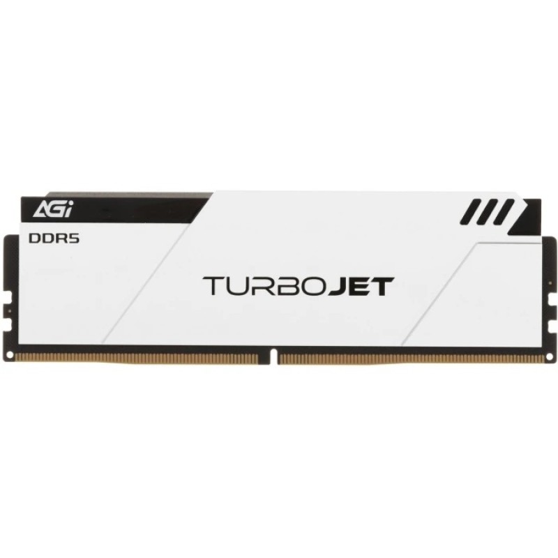 DDR5 16Gb 6000MHz AGI TURBOJET White Heatsink Black lightbar, Retail