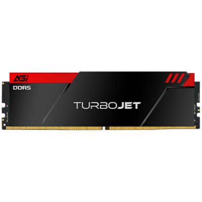 DDR5 16Gb 6000MHz AGI TURBOJET Black Heatsink Red lightbar, Retail
