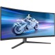TFT 34" Philips 34M2C6500, QD-OLED, UWQHD, 175hz, вигн, 2xHDMI, DP, USB-hub, HAS, cинювато-сір TFT 34" Philips 34M2C6500, QD-OLED, UWQHD, 175hz, вигн, 2xHDMI, DP, USB-hub, HAS, cинювато-сір