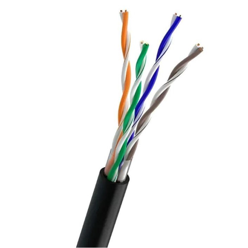 Кабель UTP Cat-5e Ok-NET, КПП-ВП (100) 4х2х0,51 (бухта 500м) для зовнішньої прокладки
