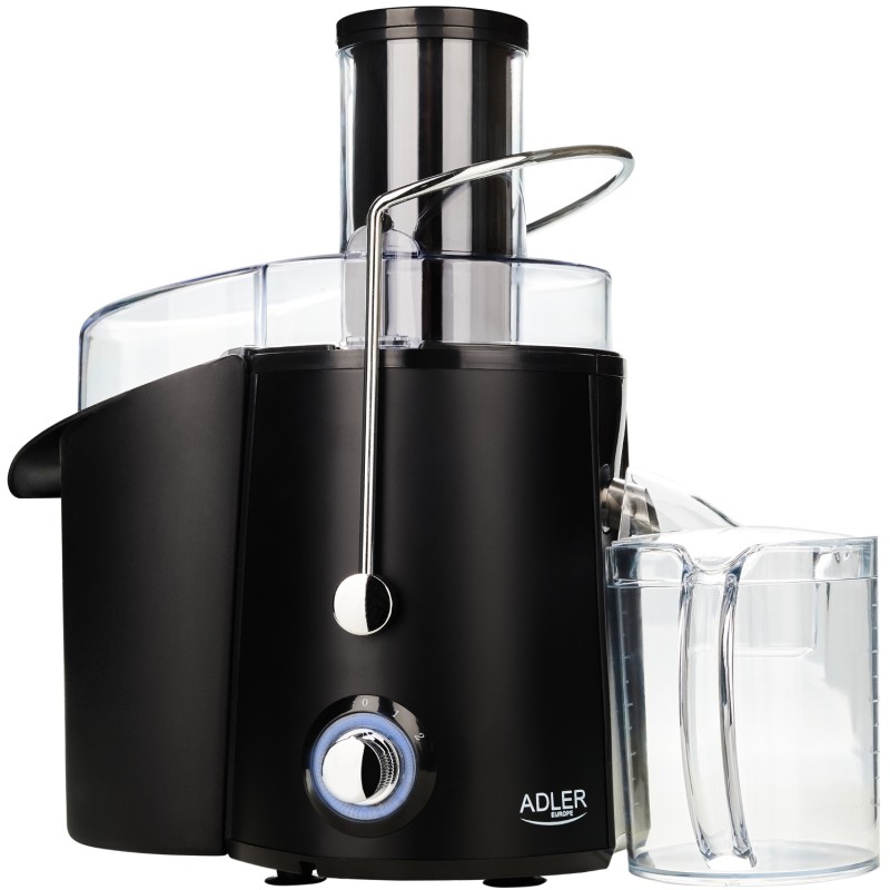 Соковитискач Adler AD 4127 black 1000Вт/ контейнер для соку-1л/ контейнер для м'якот-2л/і чорний Соковитискач Adler AD 4127 black 1000Вт/ контейнер для соку-1л/ контейнер для м'якот-2л/і чорний