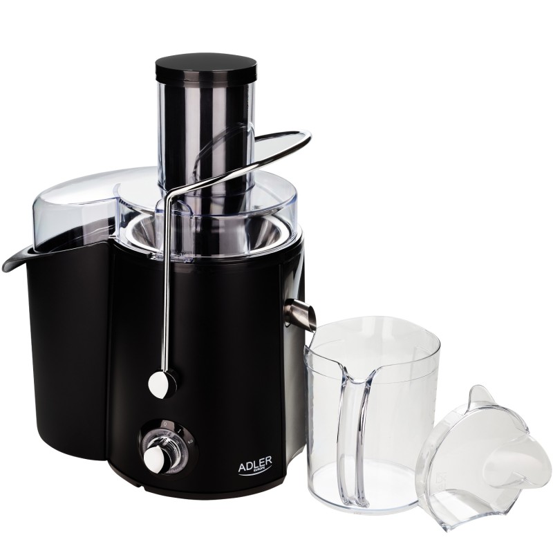 Соковитискач Adler AD 4127 black 1000Вт/ контейнер для соку-1л/ контейнер для м'якот-2л/і чорний Соковитискач Adler AD 4127 black 1000Вт/ контейнер для соку-1л/ контейнер для м'якот-2л/і чорний