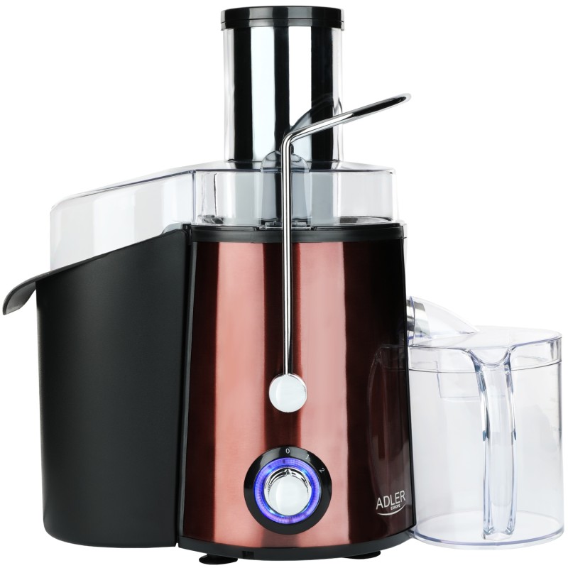 Соковитискач Adler AD 4129 copper 1000Вт/ контейнер для соку-1л/ контейнер для м'якот-2л/і мідний Соковитискач Adler AD 4129 copper 1000Вт/ контейнер для соку-1л/ контейнер для м'якот-2л/і мідний
