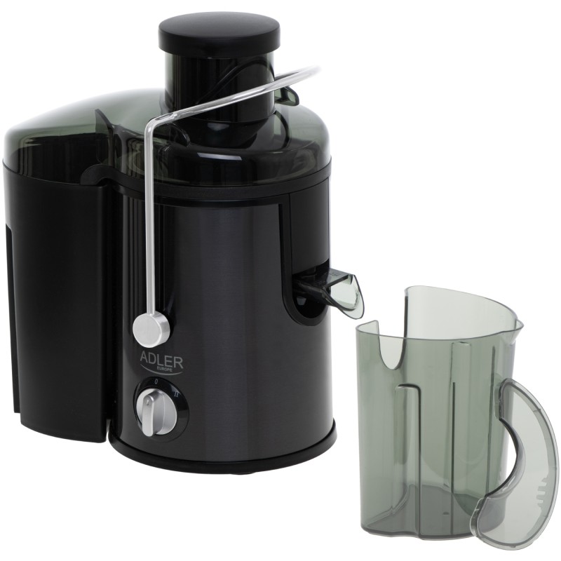 Соковитискач Adler AD 4132 dark inox 600Вт/ контейнер для соку-0,45л/ контейнер для м'якоті-1,5л Соковитискач Adler AD 4132 dark inox 600Вт/ контейнер для соку-0,45л/ контейнер для м'якоті-1,5л