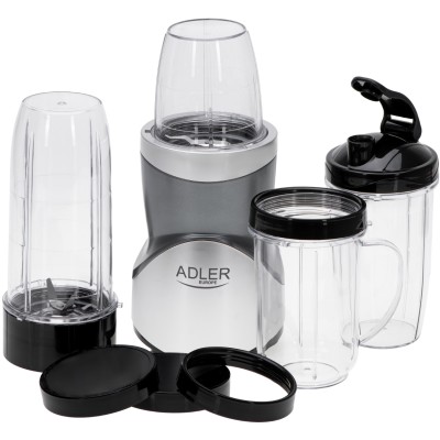 Фітнес-блендер Adler AD 4084 500Вт/ Pulse/ 4 скляні пляшки 700мл, 2x500мл, 300мл Фітнес-блендер Adler AD 4084 500Вт/ Pulse/ 4 скляні пляшки 700мл, 2x500мл, 300мл