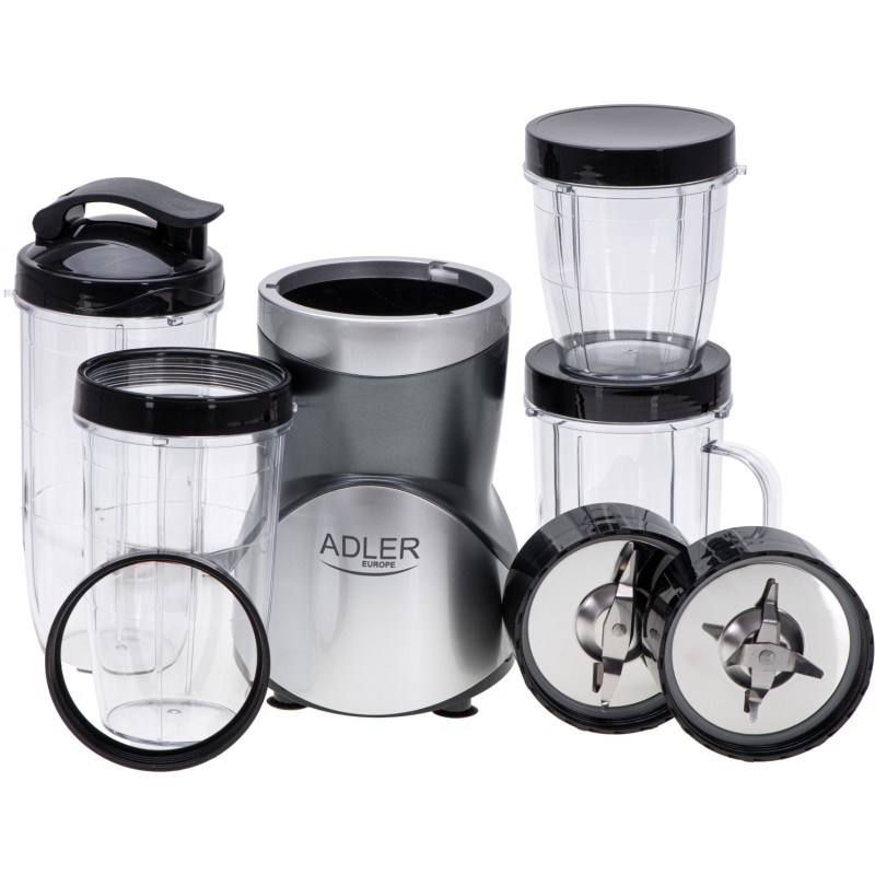 Фітнес-блендер (стаціонарний блендер) Adler AD 4084 500 Вт, 4 скляні ємності