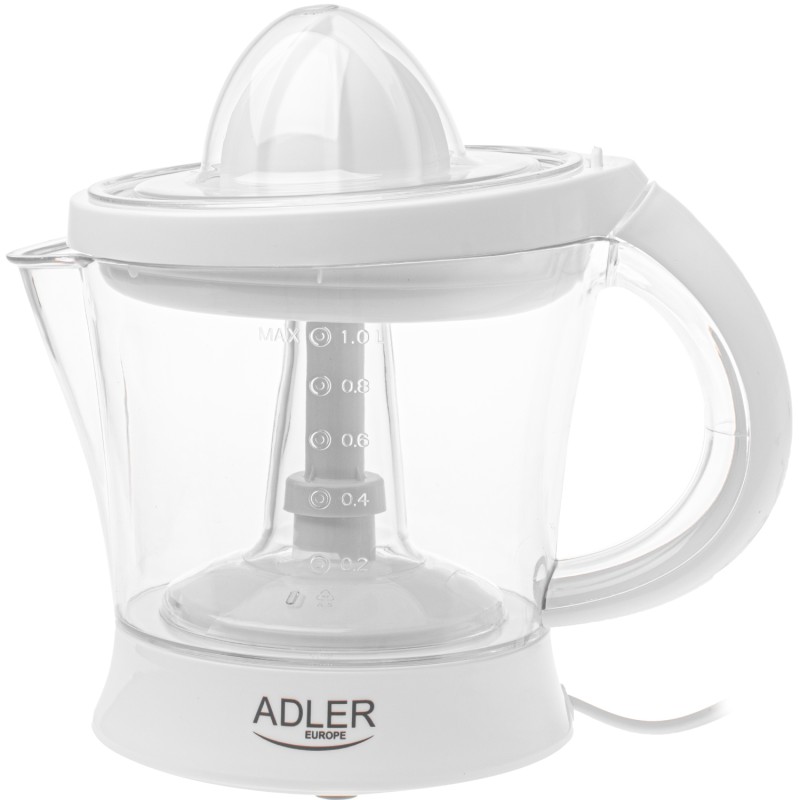 Соковитискач Adler AD 4014 white для цитрусових/ 60Вт/ 1л/ білий