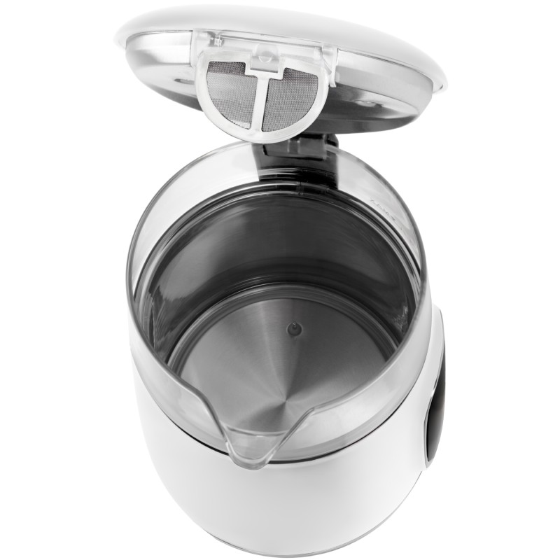 Електрочайник Adler AD 1305 white silver 1850-2200Вт/ 1.7л/ скло/ встановлення температури/