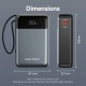 УМБ Vention 20000mAh 65W PD,QC3.0,USB-A,1хUSB-C In/Out, with Built-in USB-C Cable, LED Display,Black УМБ Vention 20000mAh 65W PD,QC3.0,USB-A,1хUSB-C In/Out, with Built-in USB-C Cable, LED Display,Black