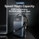 УМБ Vention 20000mAh 65W PD,QC3.0,USB-A,1хUSB-C In/Out, with Built-in USB-C Cable, LED Display,Black УМБ Vention 20000mAh 65W PD,QC3.0,USB-A,1хUSB-C In/Out, with Built-in USB-C Cable, LED Display,Black