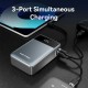 УМБ Vention 20000mAh 65W PD,QC3.0,USB-A,1хUSB-C In/Out, with Built-in USB-C Cable, LED Display,Black УМБ Vention 20000mAh 65W PD,QC3.0,USB-A,1хUSB-C In/Out, with Built-in USB-C Cable, LED Display,Black