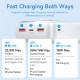 УМБ Vention 30000mAh 22.5W, PD,QC3.0, Micro-USB,USB-C,2xUSB-A,LED Display White