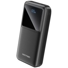 УМБ Vention 20000mAh 22.5W 3A,PD,QC 3.0, Micro-USB,USB-C,2xUSB-A, LED Display Black