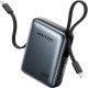 УМБ Vention 10000mAh 45W PD, QC3.0 USB-C In/Out, with Built-in USB-C and Lightning Cables Gray