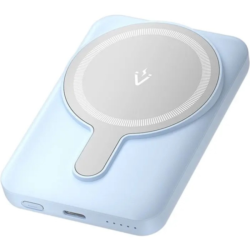 УМБ Vention Magnetic Wireless 5000mAh 20W PD, USB-C In/Out QI-15W Blue