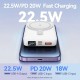 УМБ Vention Magnetic Wireless 10000mAh 22.5W PD,QC 3.0,USB-C,Lightning,USB-A,LED Display White