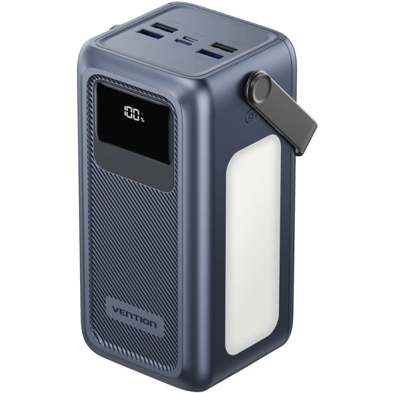 УМБ Vention 50000mAh 22,5W PD,QC, 4xUSB-A/Micro-B/USB-C/ with Built-in cables Gray