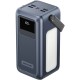 УМБ Vention 50000mAh 22,5W PD,QC, 4xUSB-A/Micro-B/USB-C/ with Built-in cables Gray
