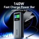 УМБ Vention 27000mAh 140W PD3.1, USB-A, 2xUSB-C, LED Display, Gray