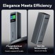 УМБ Vention 27000mAh 140W PD3.1, USB-A, 2xUSB-C, LED Display, Gray