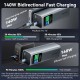 УМБ Vention 27000mAh 140W PD3.1, USB-A, 2xUSB-C, LED Display, Gray
