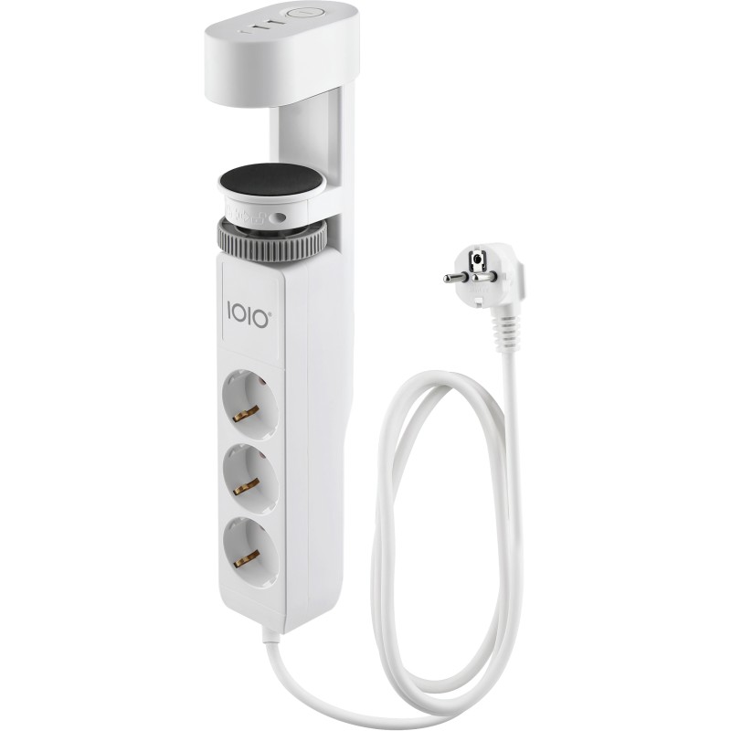 Power filtr 1,5м IOIO SL3000, 1.5м, білий (3 зах роз + 2 порти USB-A та 1 порт USB-C)