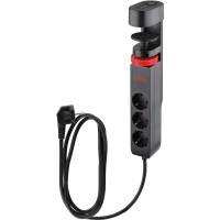 Power filtr 1,5м IOIO SL3000, 1.5м, чорний (3 зах роз + 2 порти USB-A та 1 порт USB-C)