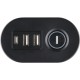 Power filtr 1,5м IOIO SL3000, 1.5м, чорний (3 зах роз + 2 порти USB-A та 1 порт USB-C)