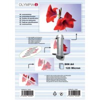 Плівка для ламінування Olympia Laminating Pouches, A4, 125 Mic, 25 pcs