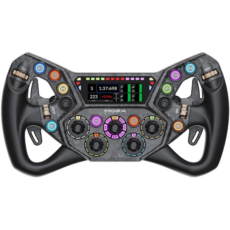 Кермо (ігрове колесо) MOZA Racing KS Pro GT, 30 см, 12 кнопок, дисплей 2,99" RGB