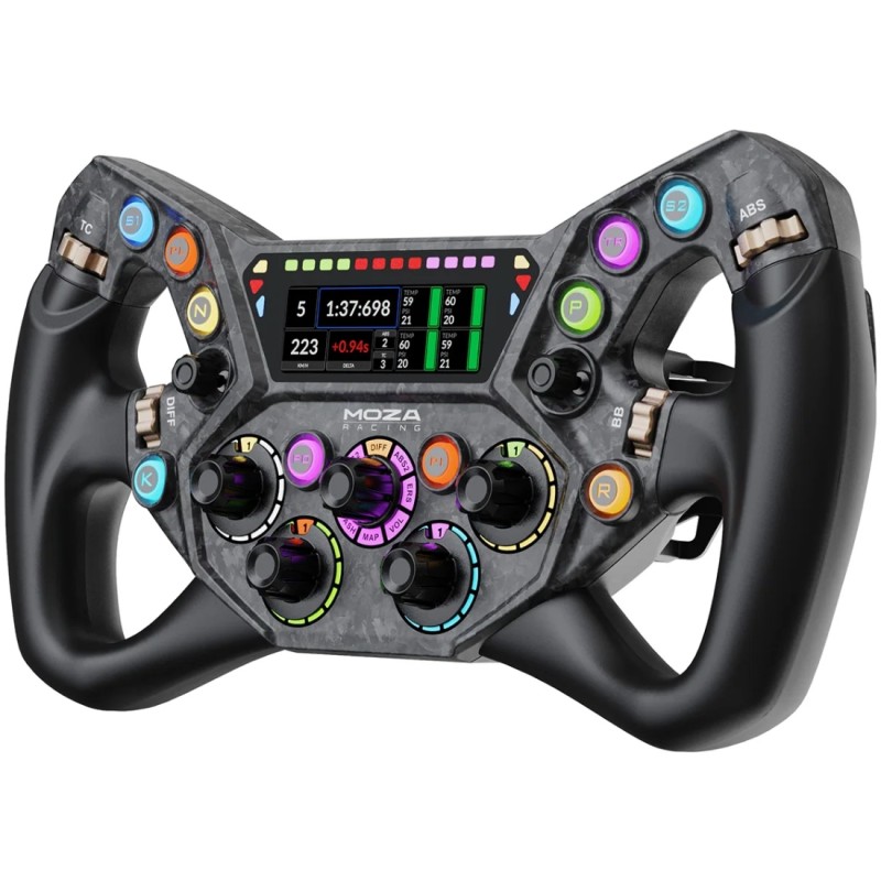 Кермо (ігрове колесо) MOZA Racing KS Pro GT, 30 см, 12 кнопок, дисплей 2,99" RGB