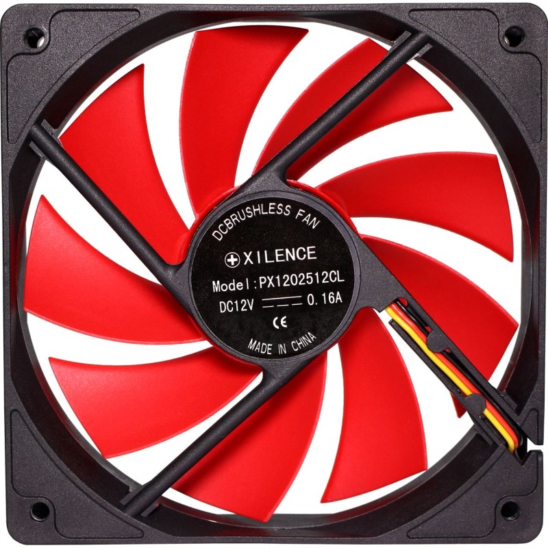Вентилятор для корпуса 120mm Xilence XPF120.R Red/Black, Retail Box