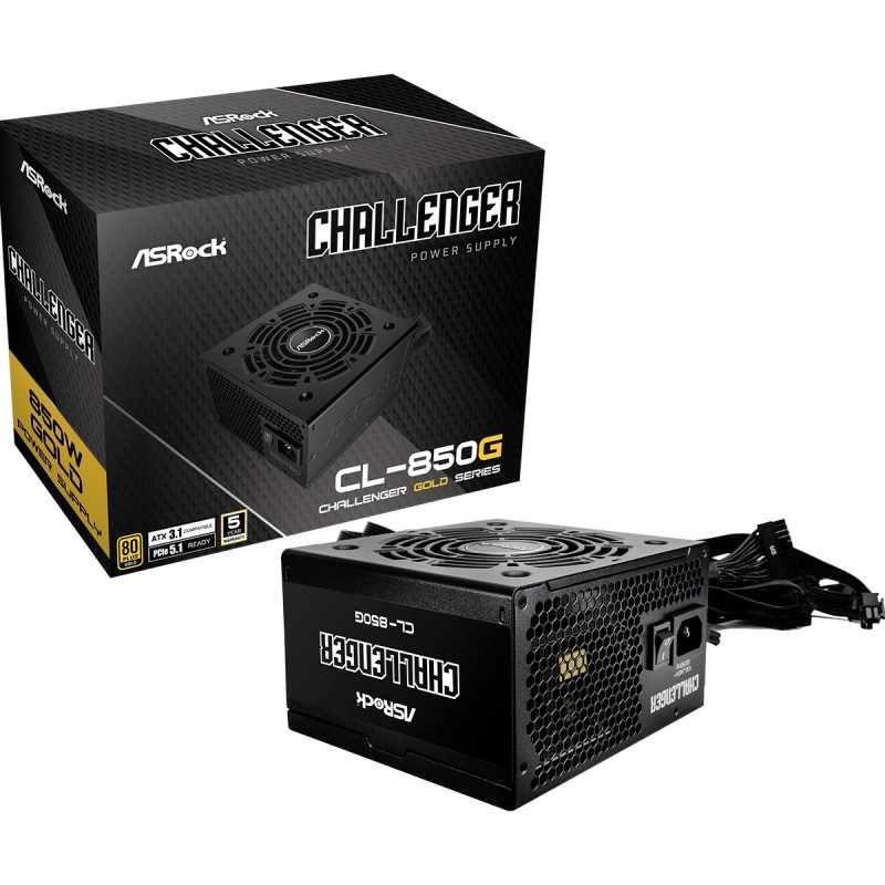 БЖ 850W ASRock Challenger CL-850G 120mm, 80+ Gold, Retail
