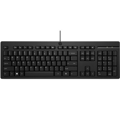 Клавіатура мембранна НР 125, 109key, USB-A, EN/UK, чорний Клавіатура мембранна НР 125, 109key, USB-A, EN/UK, чорний
