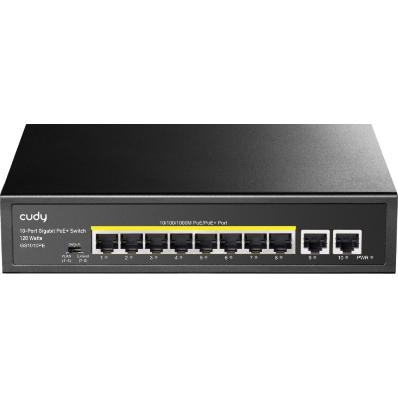 Комутатор (мережевий свіч) Cudy GS1010PE 8 PoE+ портів, 120 Вт