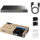 Комутатор (мережевий свитч) Cudy GS1018PS2 16 портів Gigabit PoE+