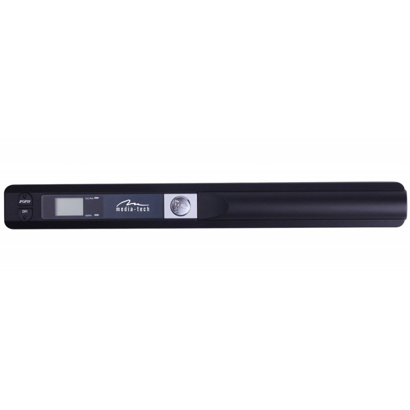 Сканер A4 Media-Tech ScanLine MT4090 (900 dpi, USB, Micro SD, портативний, 2 бат-ки АА, OCR, чорний)