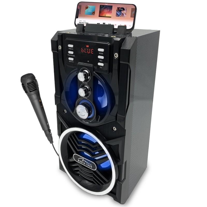 Акустична система 1.0 Media-Tech 18W, Bluetooth/FM/AUX/SD/USB/КАРАОКЕ чорна