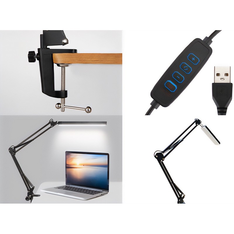 LED лампа настільна Media-Tech FLEX LAMP 5,6W 6500K 5V Black LED лампа настільна Media-Tech FLEX LAMP 5,6W 6500K 5V Black