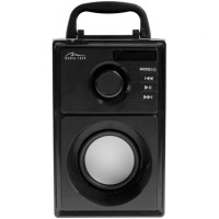 Акустична система 1.0 Media-Tech 15W, Bluetooth/FM/AUX/SD/USB/пульт/BOOMBOX, срібна мембрана, чорна