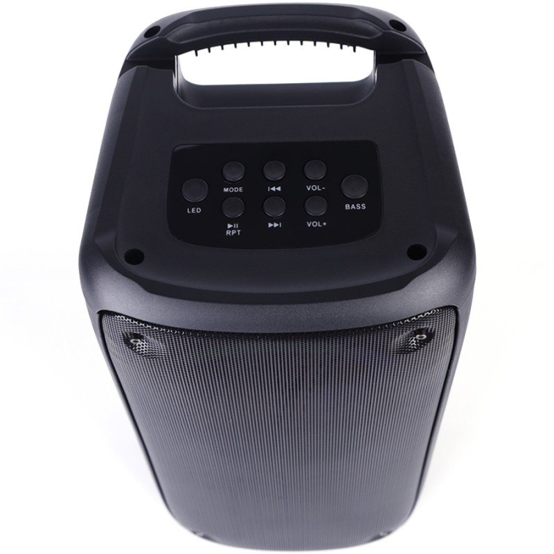 Акустична система 1.0 Media-Tech 40W, Bluetooth/AUX/microSD/MP3/USB/TWS/КАРАОКЕ/LED чорна